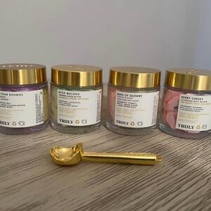 TRULY Skincare Collection with Gold and Purple Hues